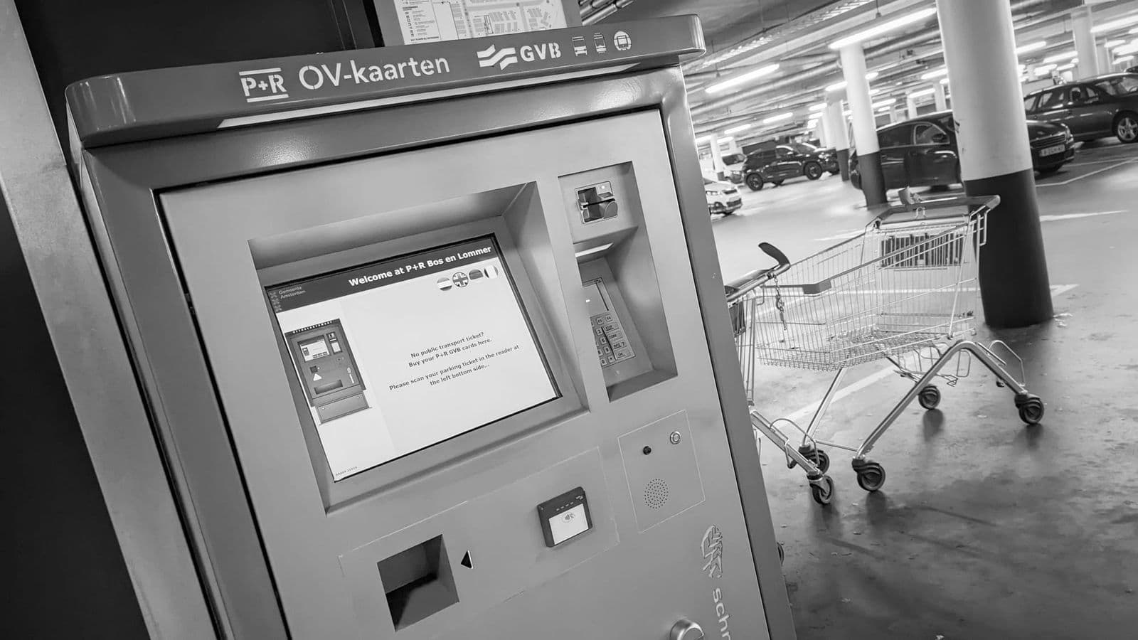 Never have I been so happy to see a ticket machine!