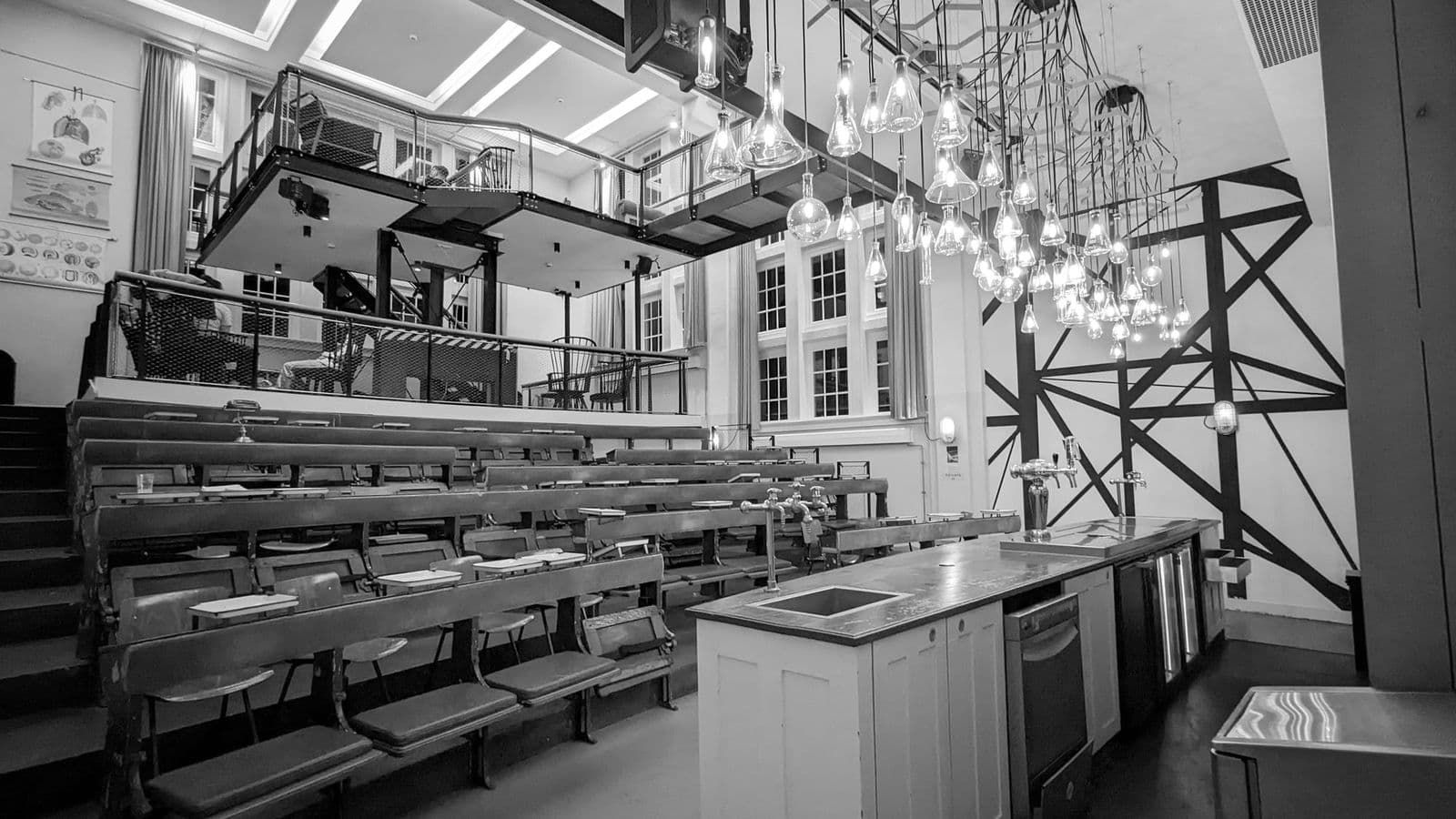 The inside of the Generator is really cool - it's an old college, or something. Yes, the lecture hall now has a bar in it