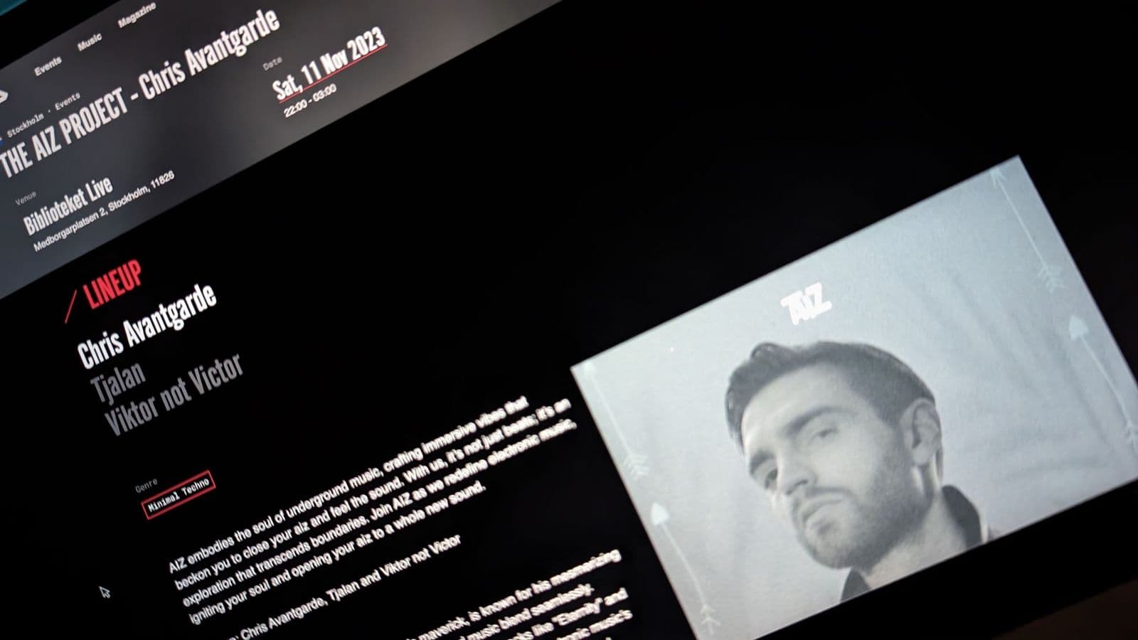 World famous DJ... Playing in Stockholm tonight 😏